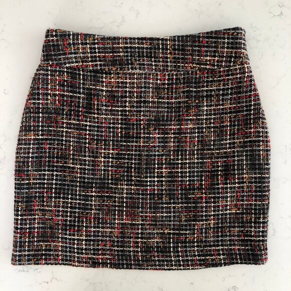 The Limited Colorful Lined Polyester Blend Tweed Mini Skirt Multi Sz 6 - Picture 11 of 11